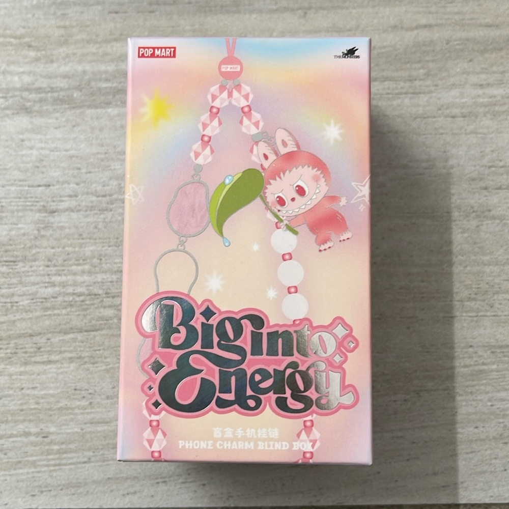 THE MONSTERS AUTHENTIC Big Into Energy Labubu Phone Charm Blind Box